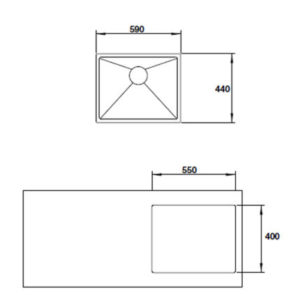 Ban Ve Ky Thuat Chau rua bat Inox Hafele HS19 SSN1S60 567.20.397