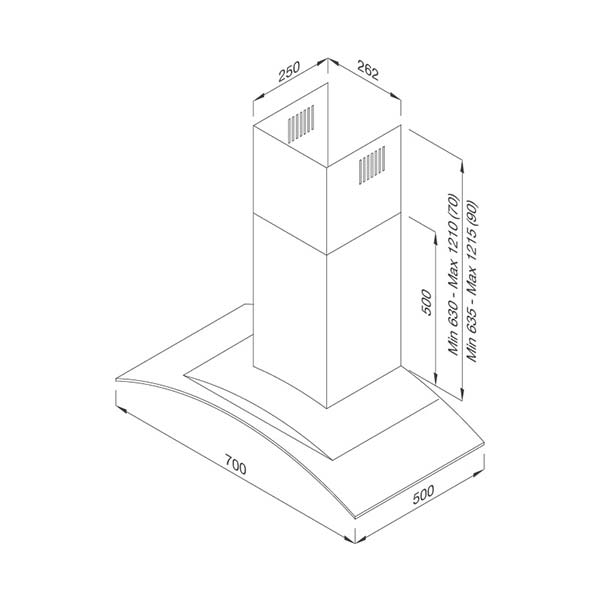 Ban Ve Ky Thuat May Hut Mui Malloca GAMA K3155 3