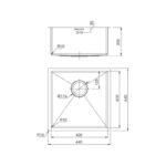 Ban ve chau rua bat Inox Malloca MS 1044