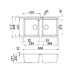 Ban ve kich thuoc chau rua bat da Malloca TITANIUM G 45073 2 ho