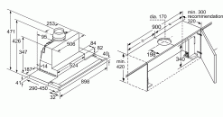 Bản-vẽ-kích-thước-máy-hút-mùi-Bosch-DFS097K51