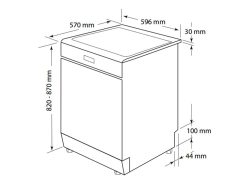 Ban ve kich thuoc may rua bat Hafele HDW F60C