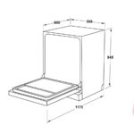 Ban ve kich thuoc may rua bat Hafele HDW F60EB 538.21.310