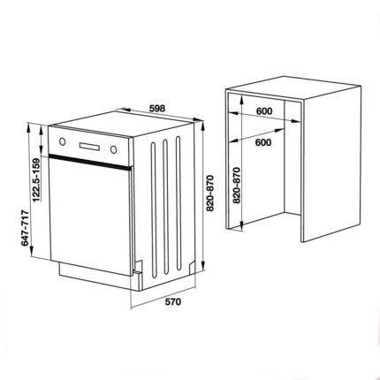 Ban ve kich thuoc may rua bat Hafele HDW HI60C