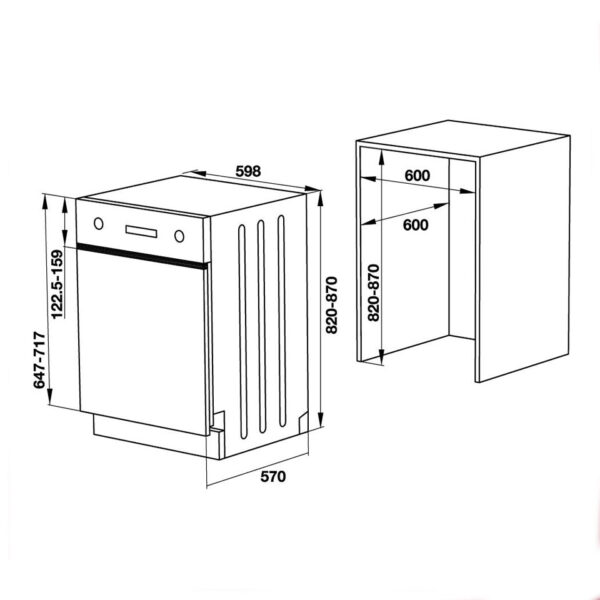 Ban ve kich thuoc may rua bat Hafele HDW HI60C