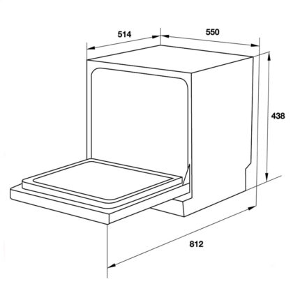 Ban ve kich thuoc may rua bat Hafele HDW T50B