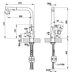 Ban ve ky thuat Voi rua bat HAFELE HYDROS HT20 CH1P259 570.82.210