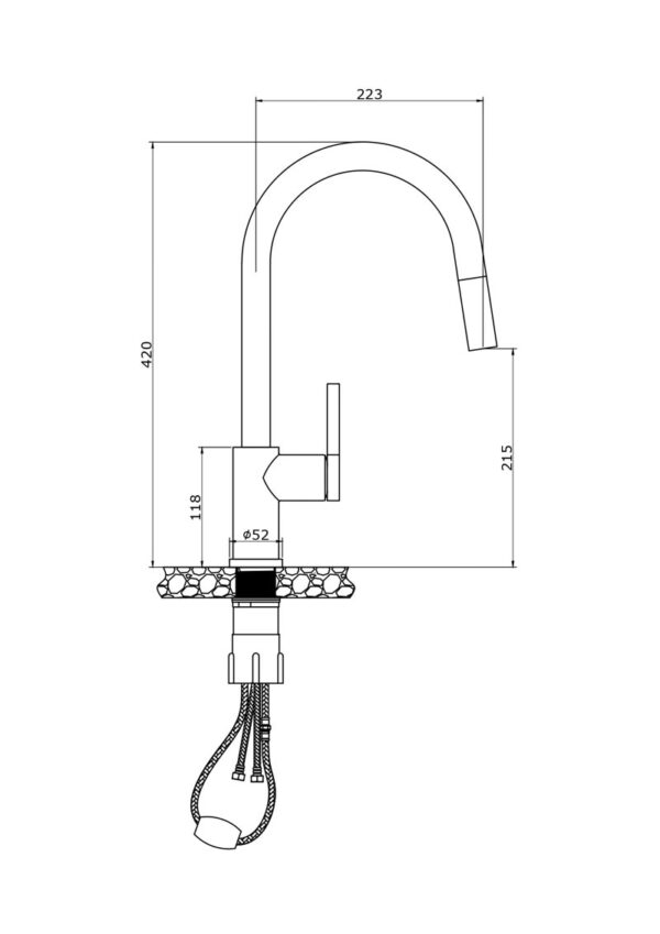 Ban ve ky thuat Voi rua bat KONOX Alto Black nong lanh rut day