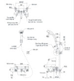 Ban ve ky thuat Voi sen tam TOTO TMGG40SE3 nhiet do