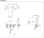 Ban ve ky thuat Voi sen xa bon tam TOTO TBP02202A gan bon 4 lo