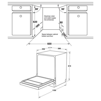 Ban ve may rua bat Hafele HDW FI60AB am tu