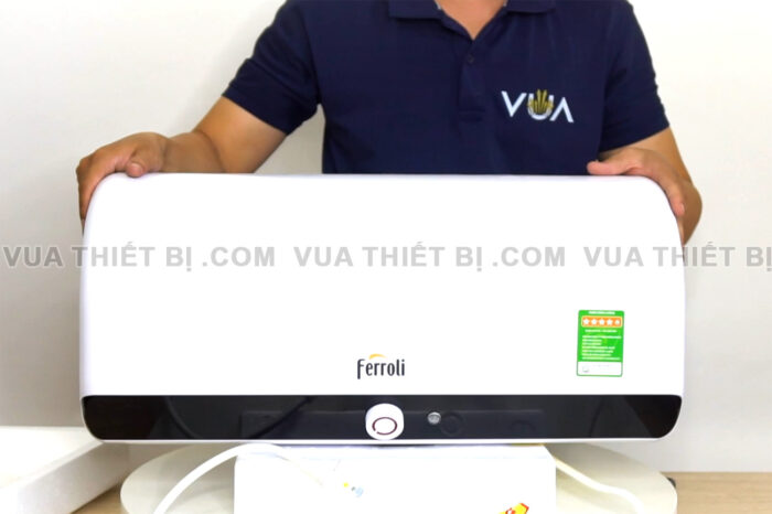 Binh nong lanh FERROLI RAPIDO HE 15L 20L 30L lit ngang gian tiep 2500w 1