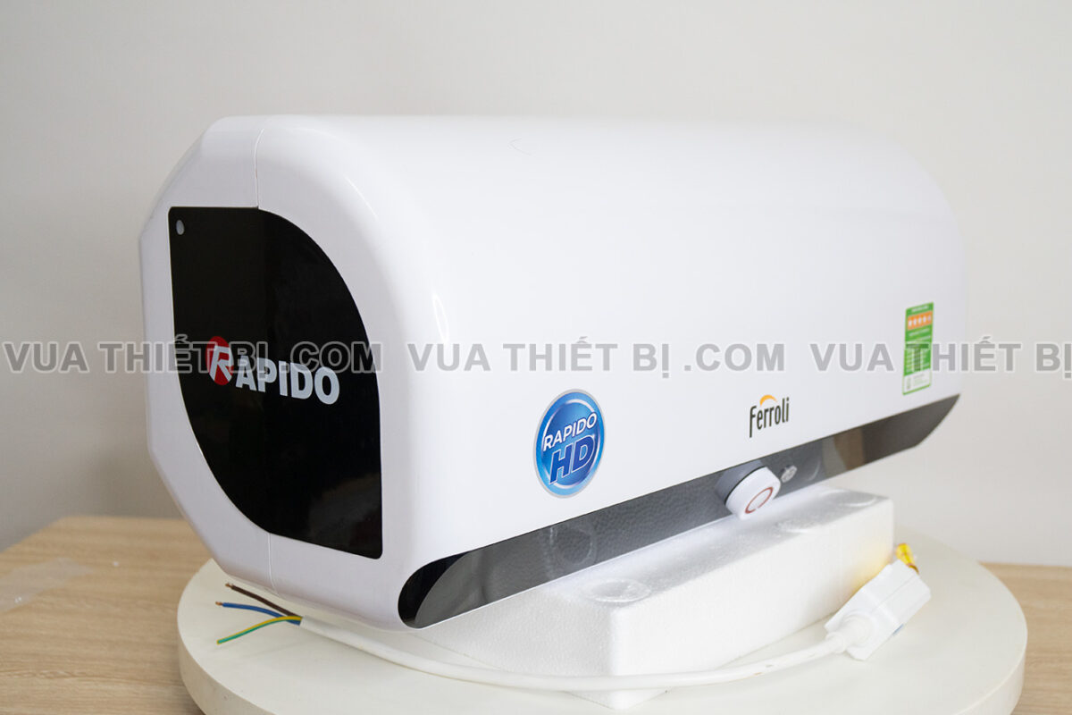 Binh nong lanh FERROLI RAPIDO HE 15L 20L 30L lit ngang gian tiep 2500w 4