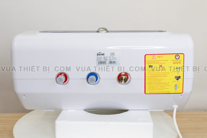 Binh nong lanh Ferroli QQ AE 15L 20L 30L lit ngang gian tiep 2500w 4