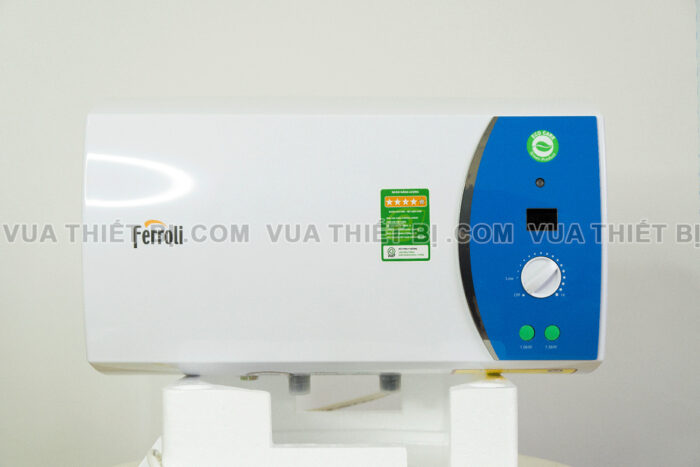 Binh nong lanh Ferroli Verdi AE 15L 20L 30L lit ngang gian tiep 2500w 1