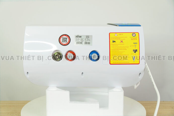 Binh nong lanh Ferroli Verdi AE 15L 20L 30L lit ngang gian tiep 2500w 4