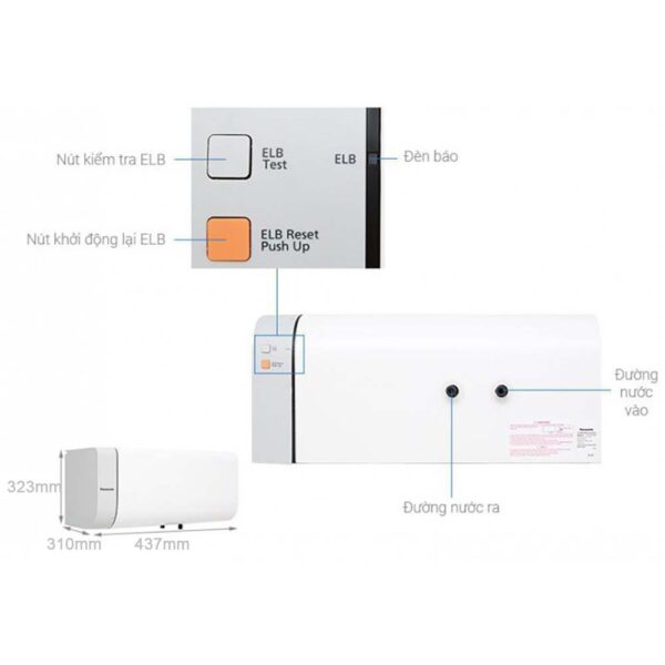 Bình nóng lạnh PANASONIC DH 15HBMVW 15L ngang (1)