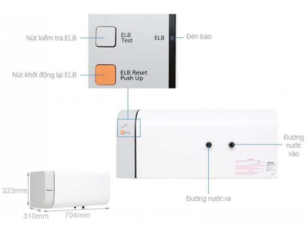 Bình nóng lạnh PANASONIC DH 30HBMVW 30L ngang (1)