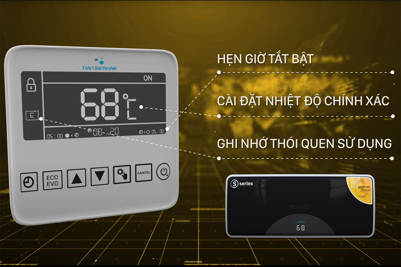 Bình nóng lạnh ROSSI S-Series RSS-20SL 20 lít ngang gián tiếp 2500w