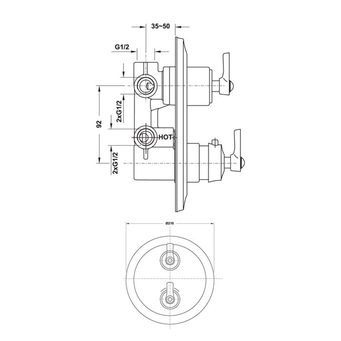 Bo tron voi sen am tuong HAFELE KYOTO 589.35.009 589.35.039 589.35.069 589.35.099 2 1