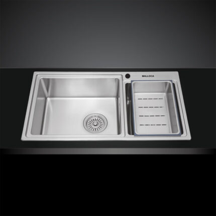 Chau rua bat Inox MALLOCA MS 8801 2 ho