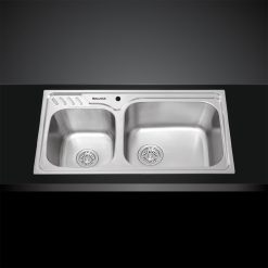 Chau rua bat Inox Malloca MS 1003 NEW 2 ho