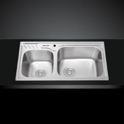 Chau rua bat Inox Malloca MS 1003 NEW 2 ho