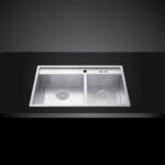 Chau rua bat Inox Malloca MS 6304 2 ho