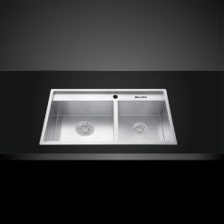 Chau rua bat Inox Malloca MS 6304 2 ho