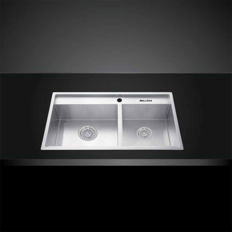 Chau rua bat Inox Malloca MS 6304 2 ho