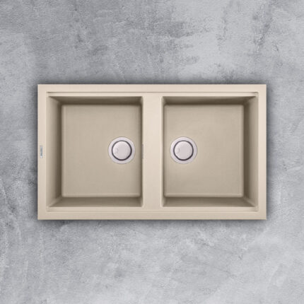 Chậu rửa bát đá MALLOCA BIANCO G-45062 2 hố