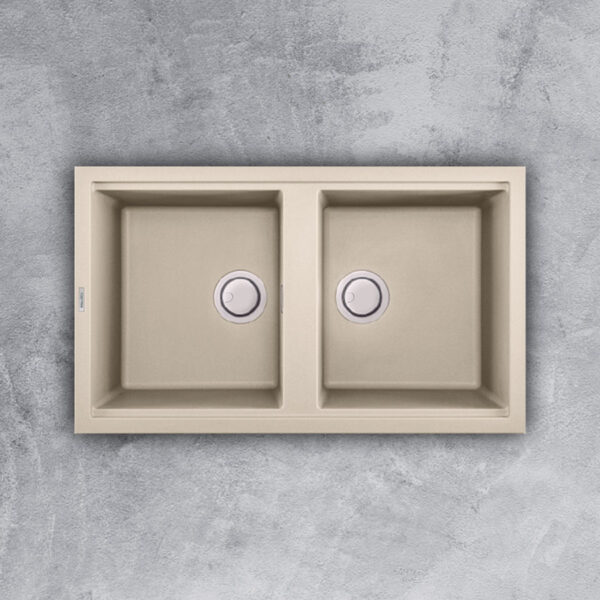 Chậu rửa bát đá MALLOCA BIANCO G-45062 2 hố