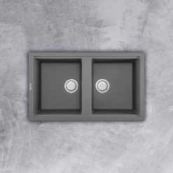 Chậu rửa bát đá Malloca TITANIUM G-45073 2 hố