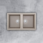 Chậu rửa bát đá Malloca TORTORA G-45043 2 hố