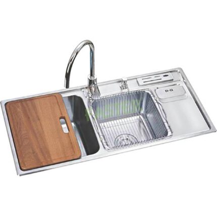 Chậu rửa bát inox Faster FS 9243 dương bàn 2 hố