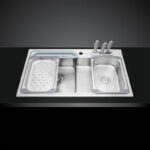 Chậu rửa bát inox MALLOCA MS 1028D 1 hố