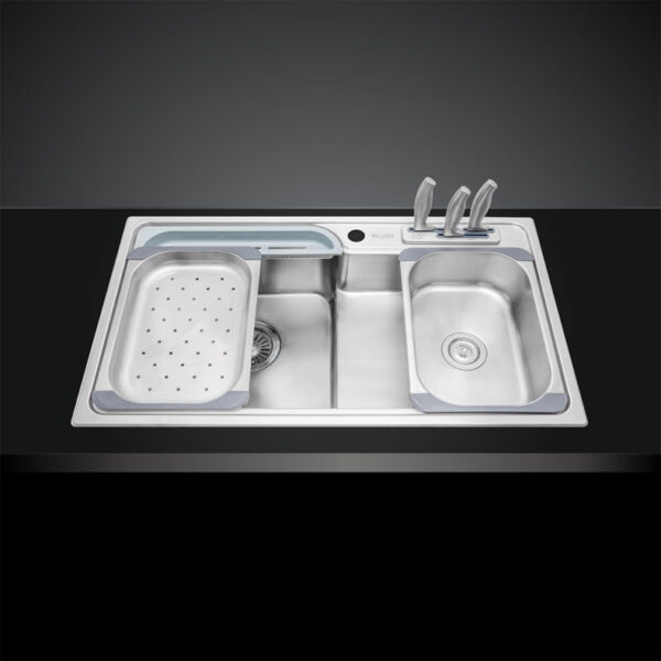 Chậu rửa bát inox MALLOCA MS 1028D 1 hố