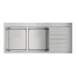 Chậu rửa bát inox Teka ZENIT RS15 2B 1D dương bàn 2 hố