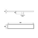 Ga thoat san HAFELE 600mm 485.61.235 2 1