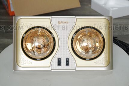 Hinh anh thuc te Den suoi Kottmann K2B H K2BH treo tuong 2 bong 1