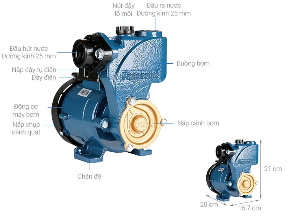 Máy bơm nước đẩy PANASONIC GP 129JXK NV5 (1)