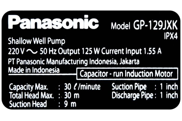 Máy bơm nước đẩy PANASONIC GP 129JXK NV5 (10)