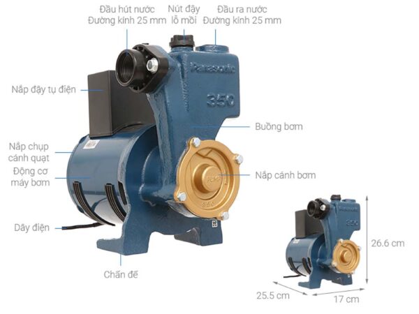 Máy bơm nước đẩy PANASONIC GP 350JA SV5 (2)