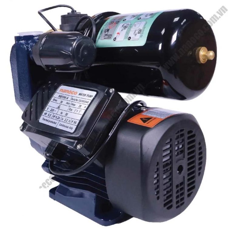 Máy bơm tăng áp NANOCO NSP200 A 200W nước nóng điện tử