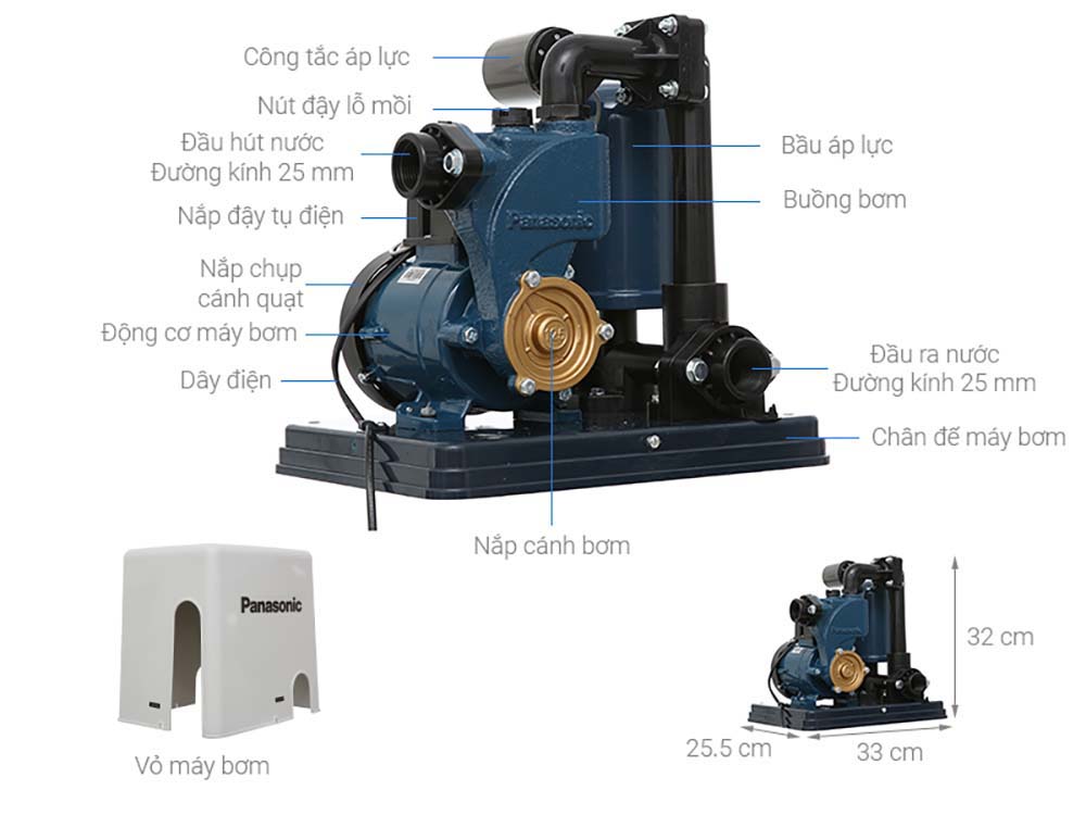 Máy bơm tăng áp PANASONIC A 130JACK (1)