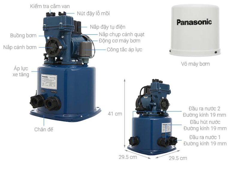 Máy bơm tăng áp PANASONIC A 130JTX (1)