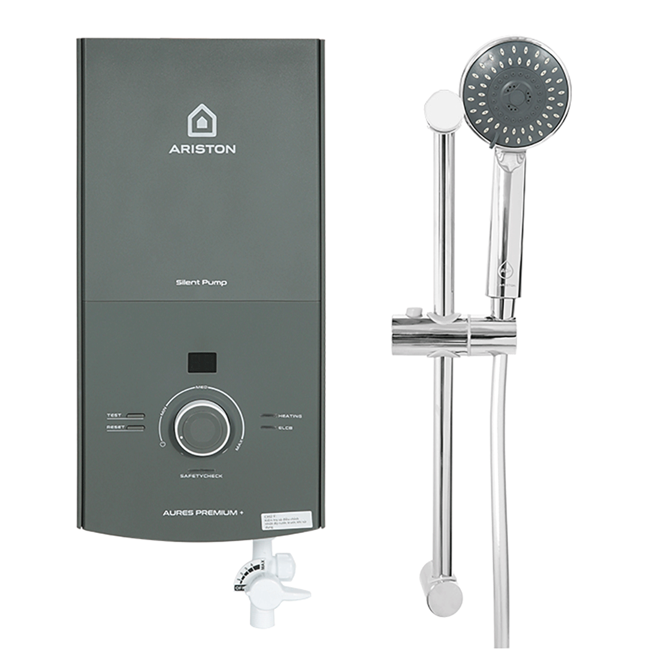 May nuoc nong truc tiep ARISTON AURES PREMIUM 4.5 khong bom 4500w