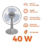 Quạt bàn NANOCO NTF1207G xám (3)
