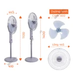 Quạt cây NANOCO NSF1601G xám (4)