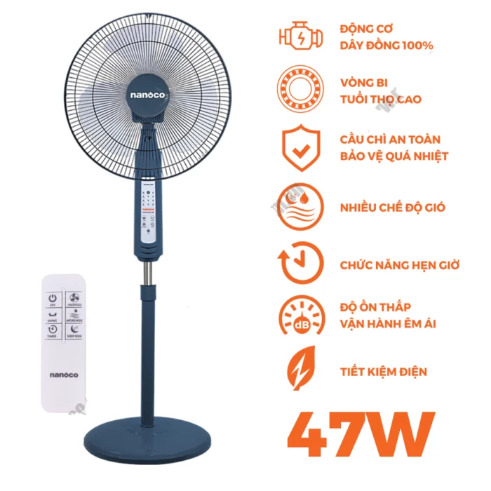 Quạt cây NANOCO NSF1602G RCB xanh (3)